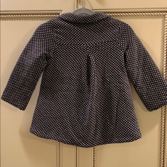 Toddler girl Ruby & Bloom Tweed Coat Sz 2 blk wht - Picture 8 of 9